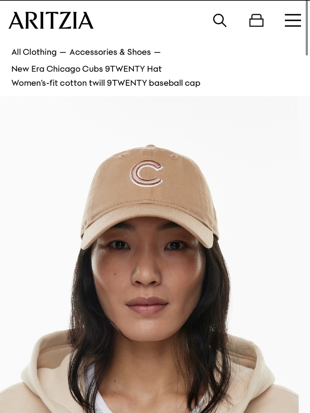 Aritzia New Era Chicago Cubs 9TWENTY Hat